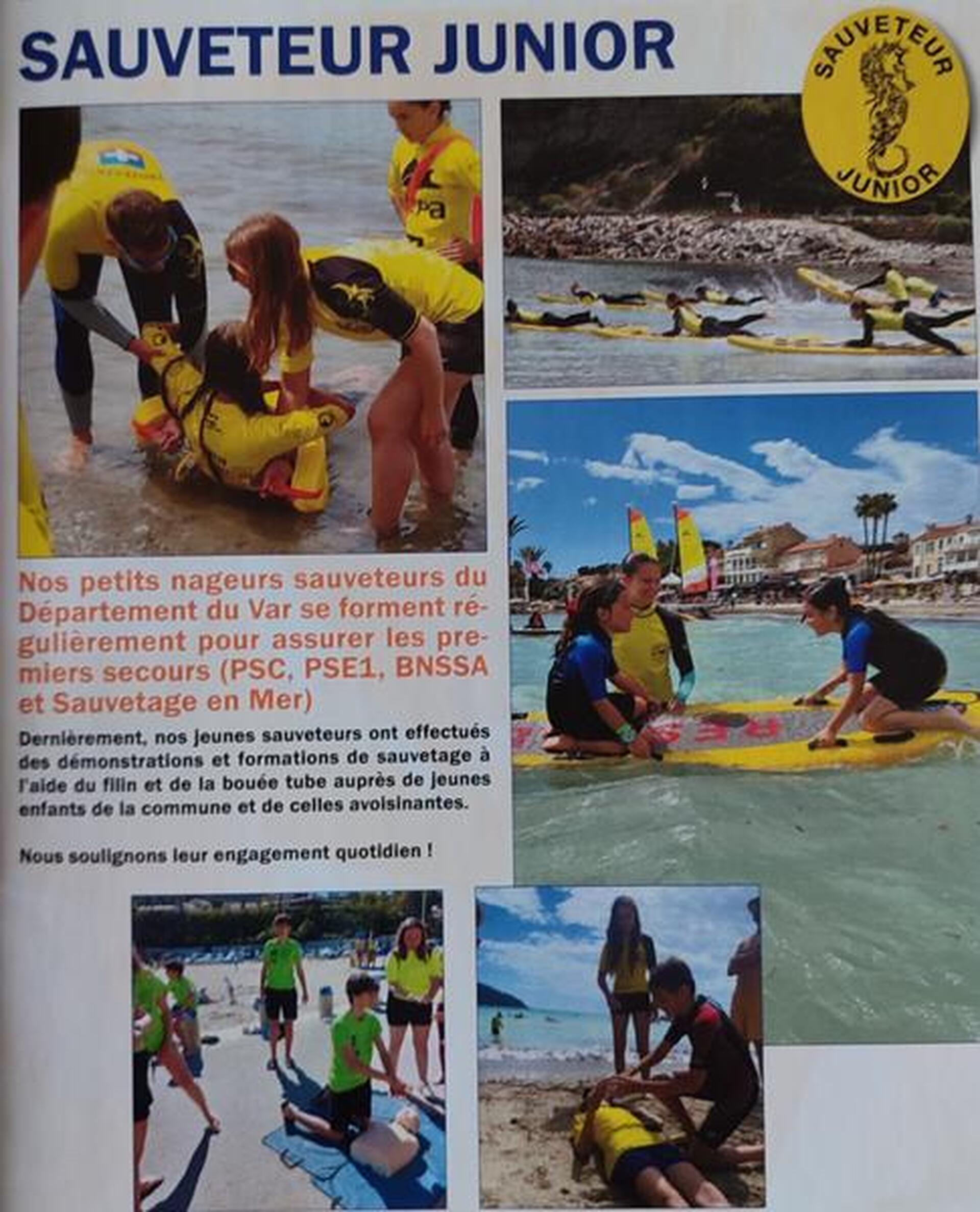 Secouristes Français Croix Blanche / Sauveteur Junior